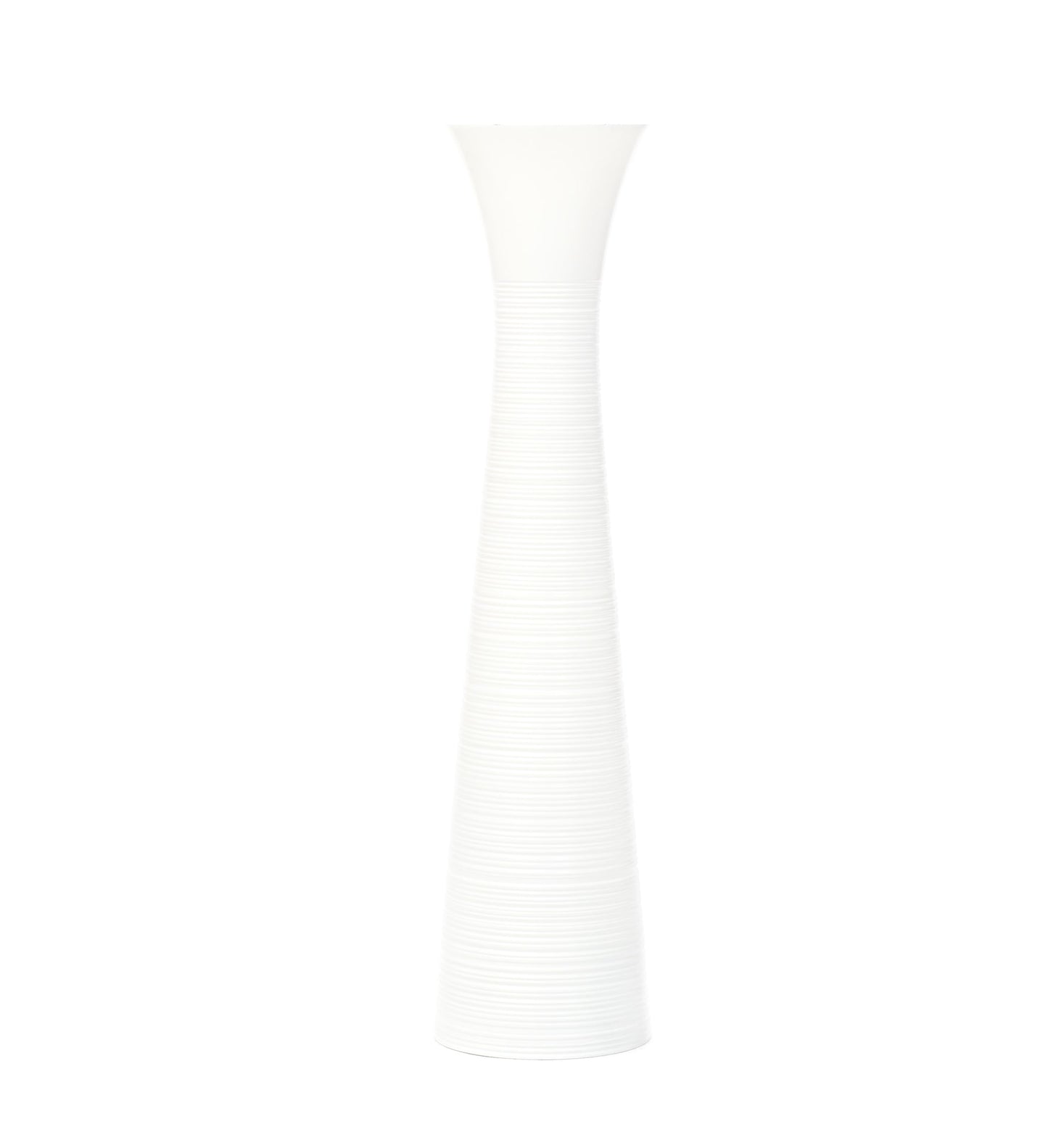 Large Mango Wood Floor Vase – Handcrafted Decorative Highlight from Thailand, 34 inches
