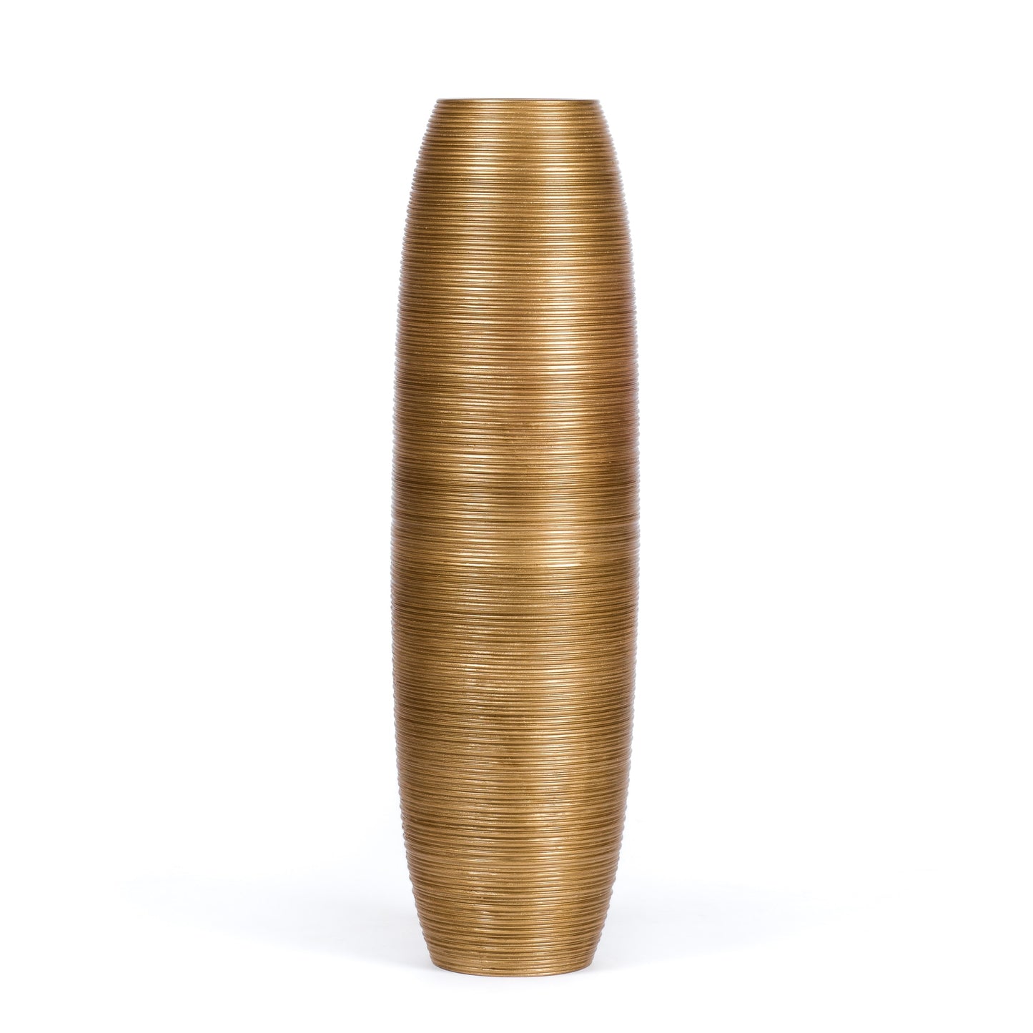 Large Mango Wood Floor Vase – Handcrafted Decorative Highlight from Thailand, 34 inches