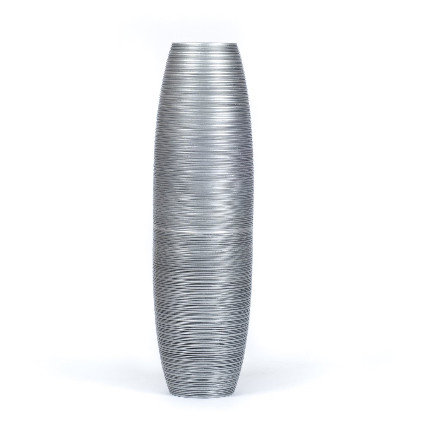 Large Mango Wood Floor Vase – Handcrafted Decorative Highlight from Thailand, 34 inches