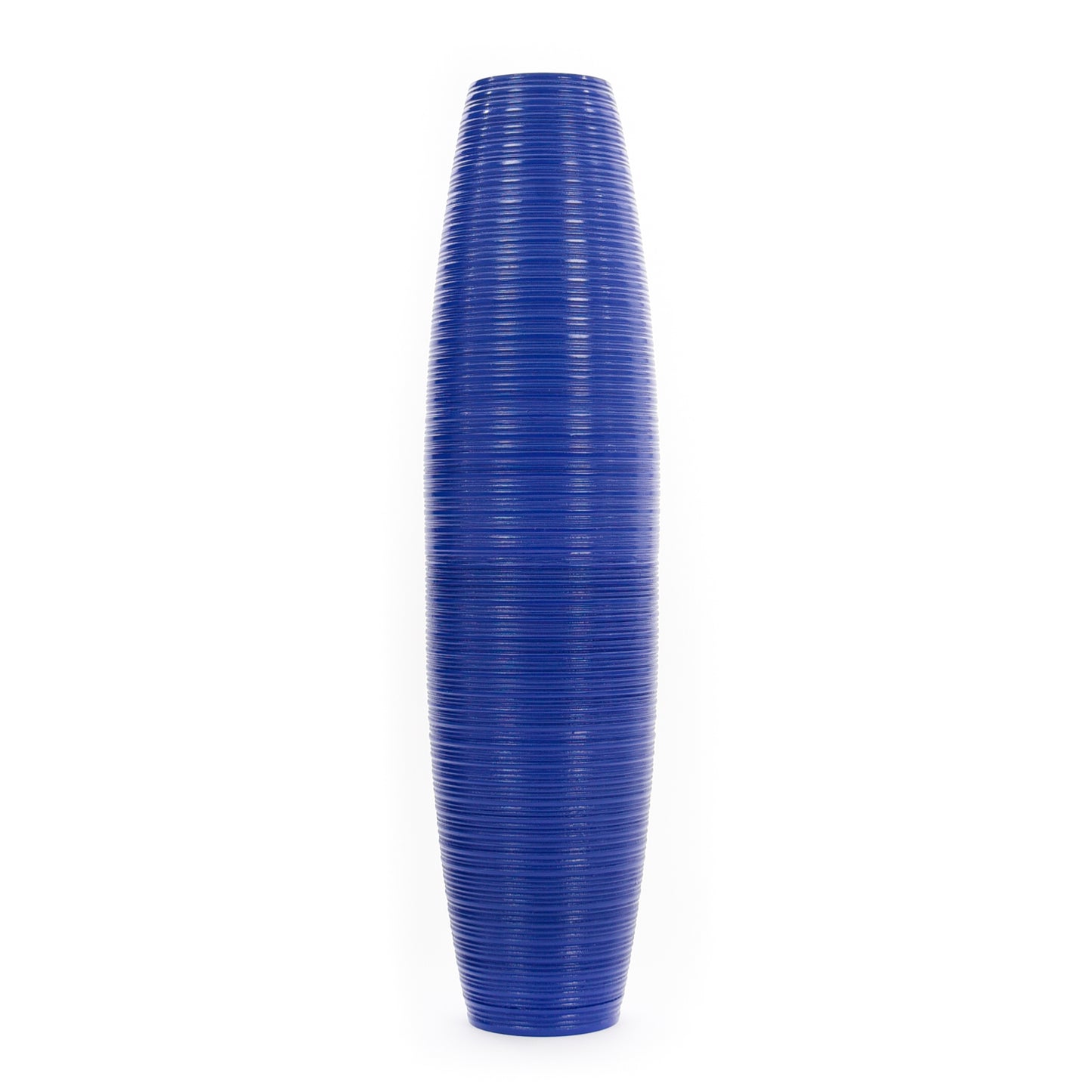 Large Mango Wood Floor Vase – Handcrafted Decorative Highlight from Thailand, 26 inches