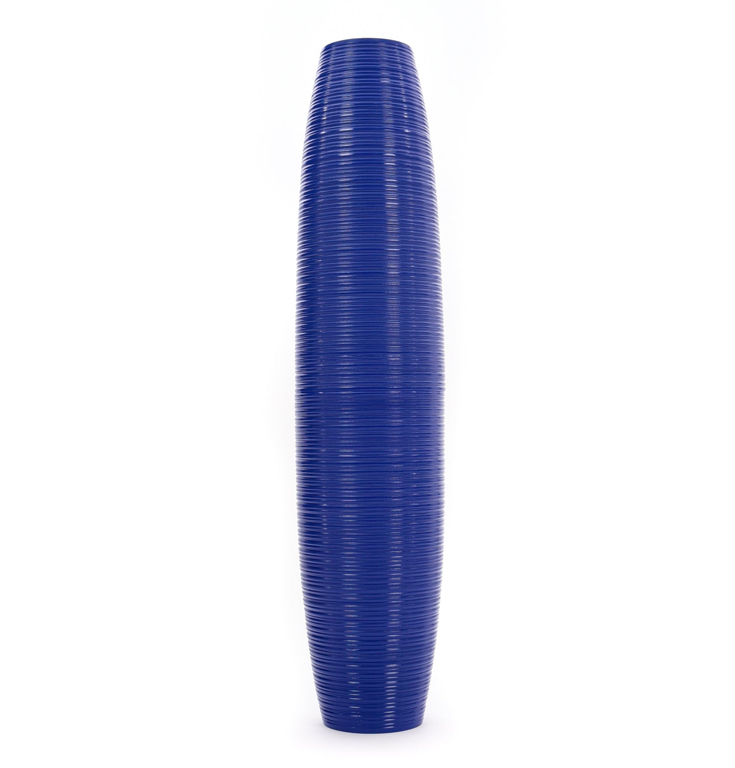 Large Mango Wood Floor Vase – Handcrafted Decorative Highlight from Thailand, 34 inches