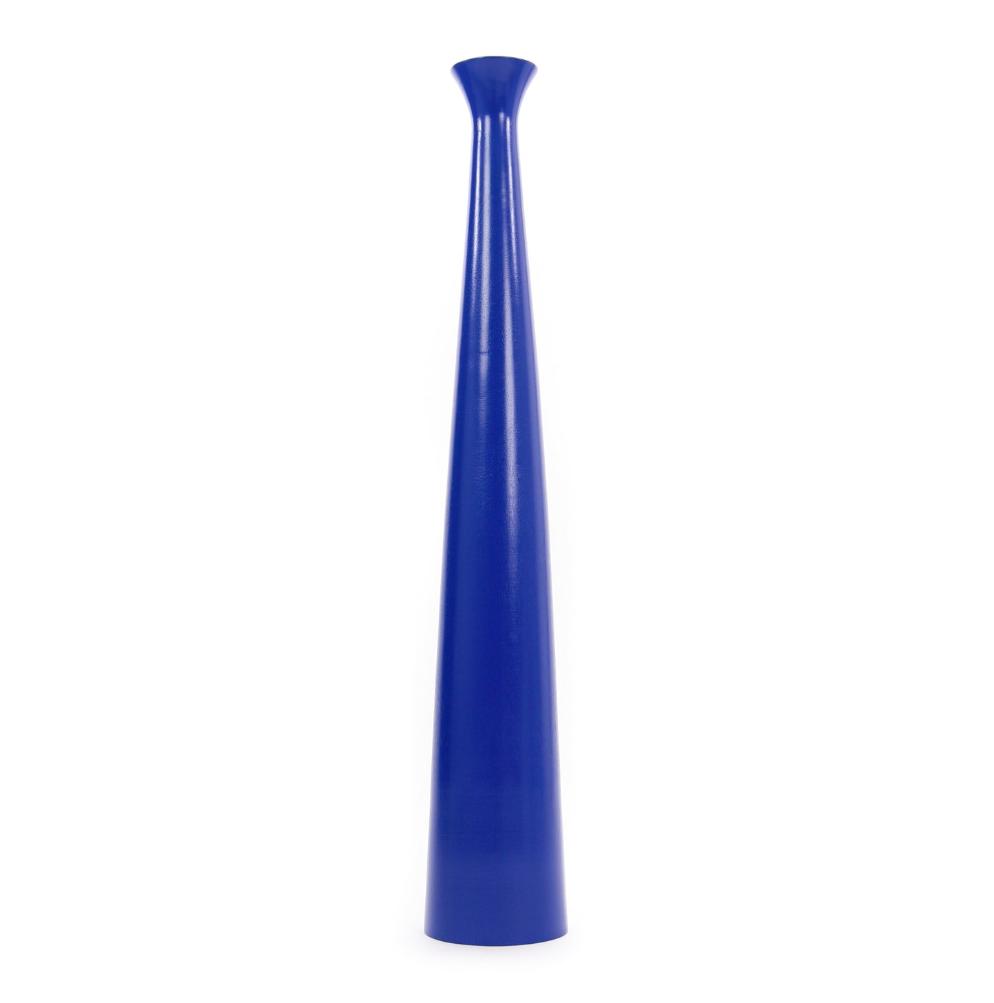 Large Mango Wood Floor Vase – Handcrafted Decorative Highlight from Thailand, 41 inches