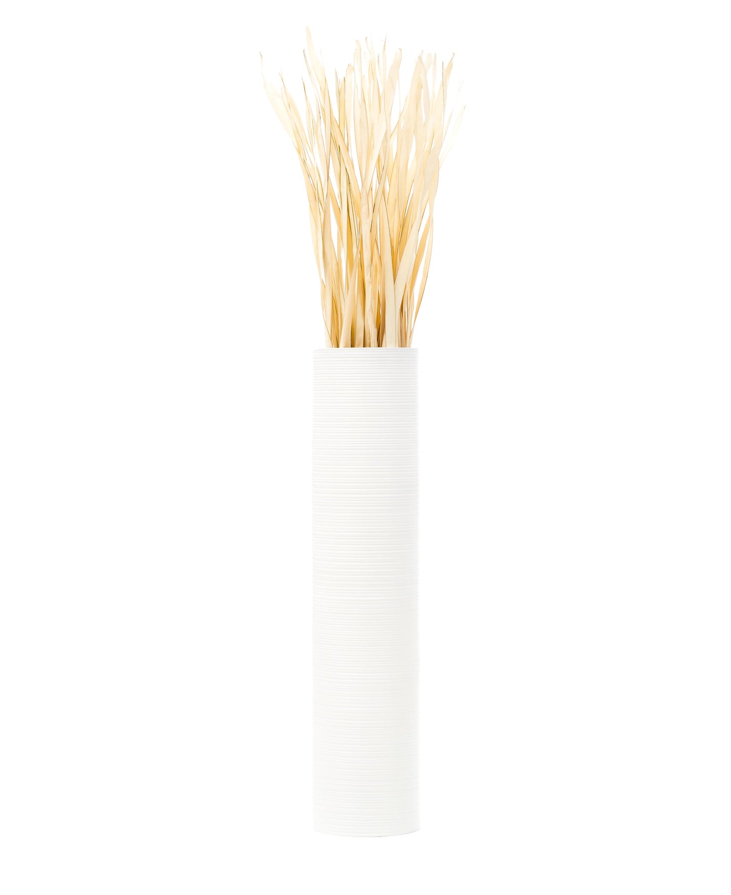 Large Mango Wood Floor Vase – Handcrafted Decorative Highlight from Thailand, 34 inches