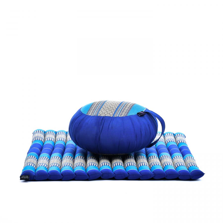 Leewadee Set Méditation Zafu & Zabuton 70 X 70 cm - Kapok Coussin Yoga Zen Zazen Lotus