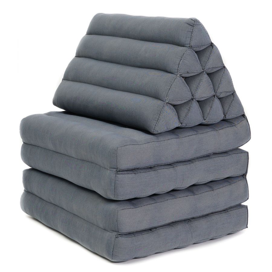 Leewadee Grand Coussin Sol Thaï 225 X 50 cm - Kapok Tapis Pliable Dossier Lounge