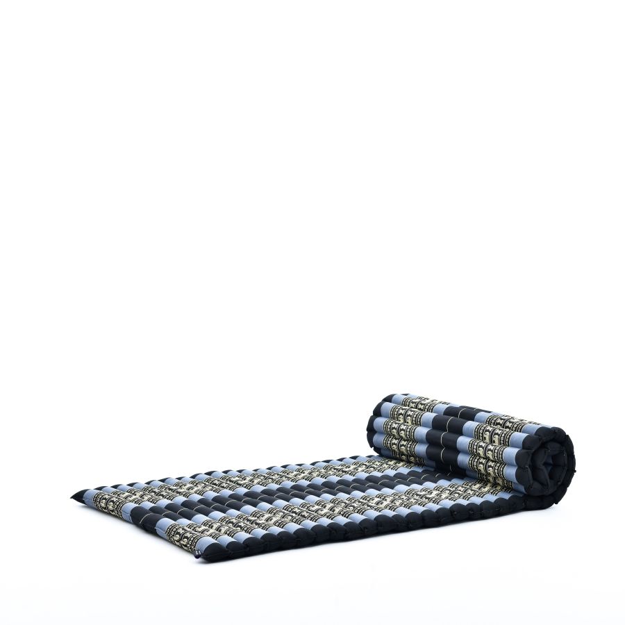 Leewadee Tapis Thai Enroulable 190 x 70 cm - Kapok Tapis de Sol Sommeil Massage Méditation Alternative Futon