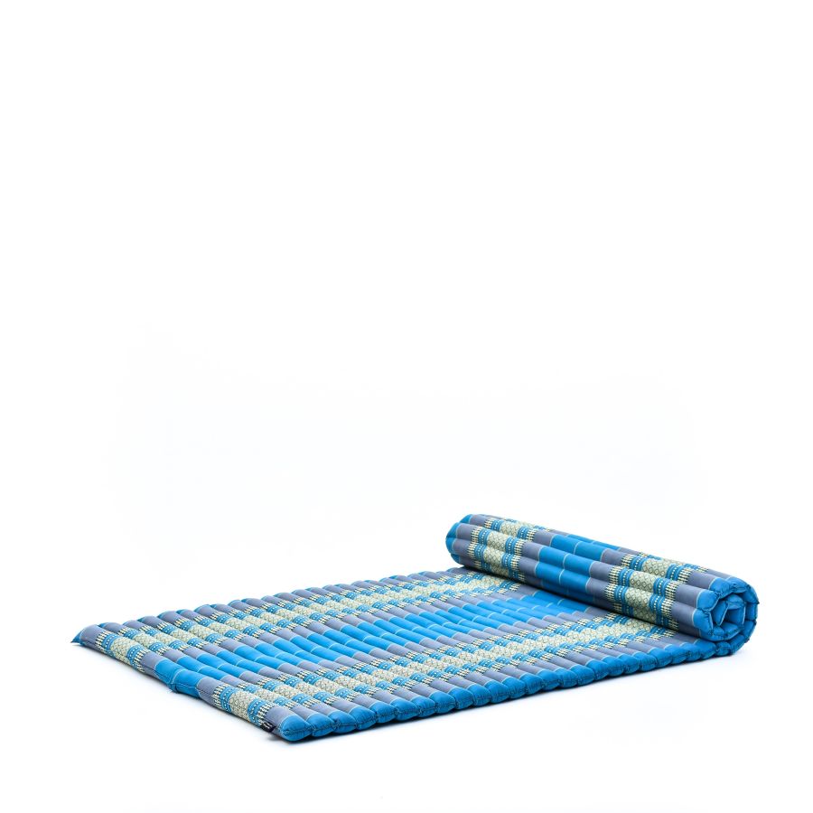 Leewadee Tapis Thai Enroulable Large 190 x 100 cm - Kapok Tapis de Sol Massage & Sommeil Alternative Futon