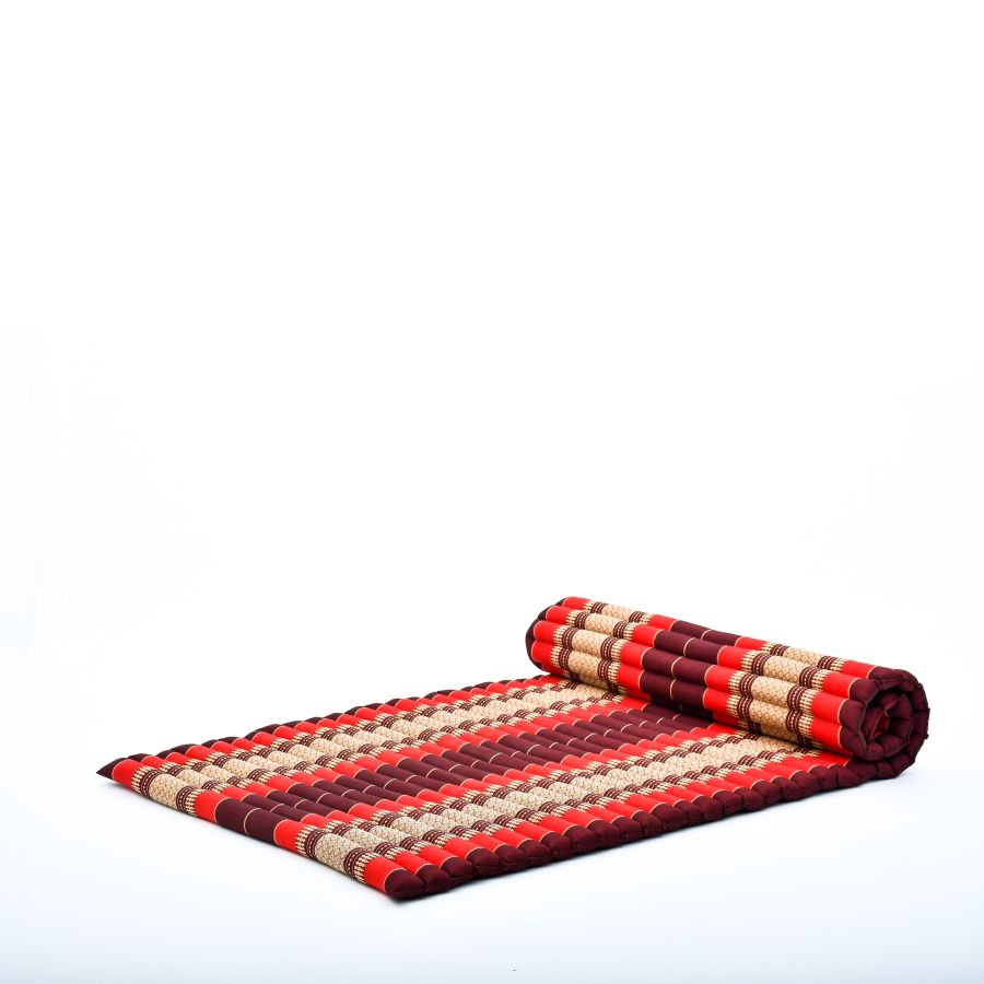Leewadee Tapis Thai Enroulable Large 190 x 100 cm - Kapok Tapis de Sol Massage & Sommeil Alternative Futon