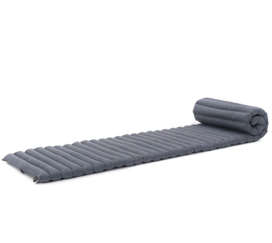 Leewadee Tapis Thai Enroulable Étroit 190 x 50 cm - Kapok Tapis de Sol Sommeil & Méditation Alternative Futon
