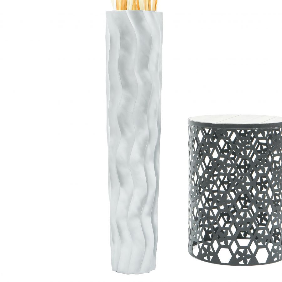 Leewadee Grand Vase de Sol Haut 85 cm - Vase Argentin Bois de Manguier Fait Main Herbes de la Pampa & Fleurs Séchées