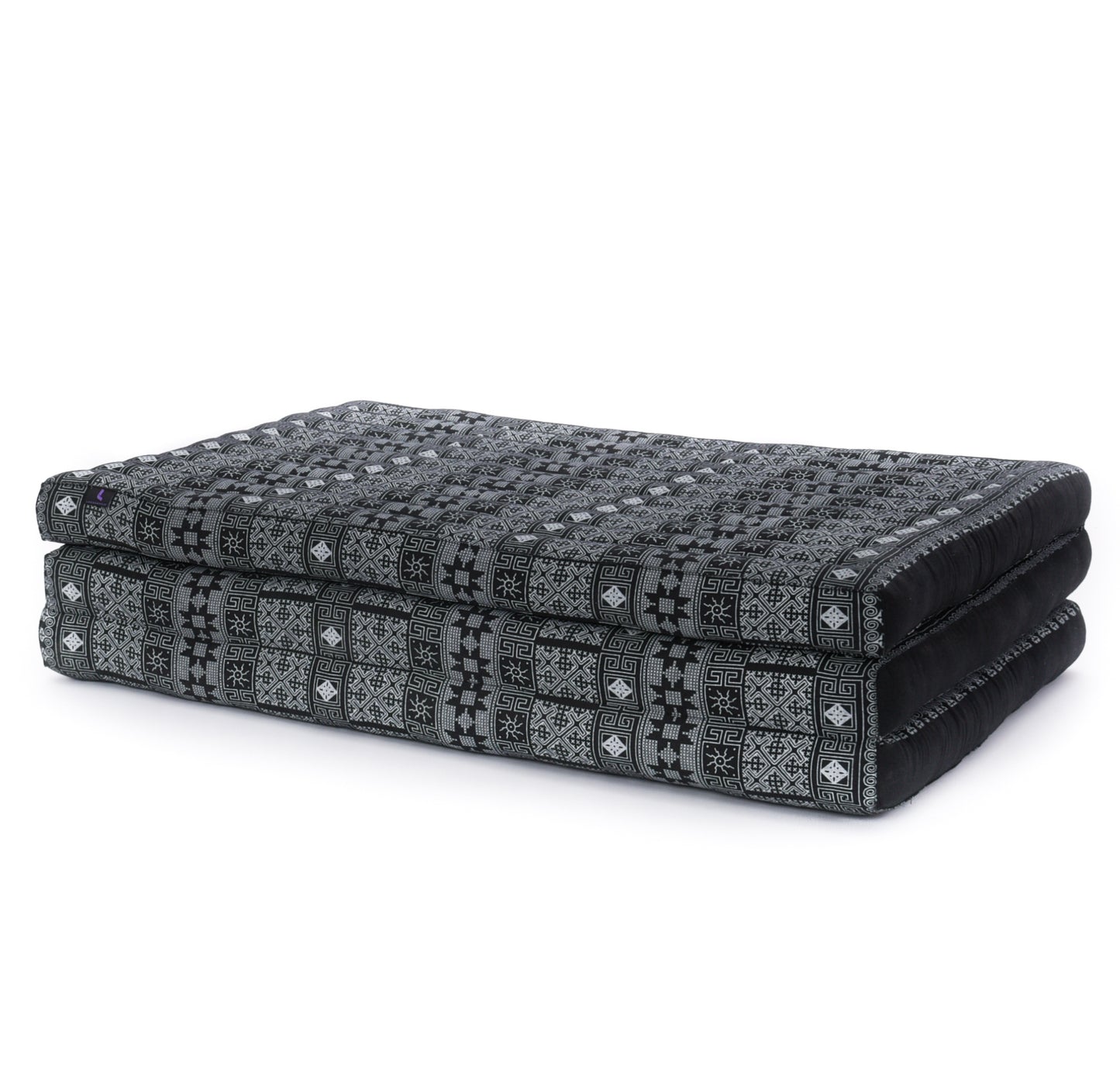 Kapok Folding Mattress – Thick Cotton Padded Guest Bed for Home, Sleeping & Mindfulness Corner, Cbt4 - Black, L: 79x39