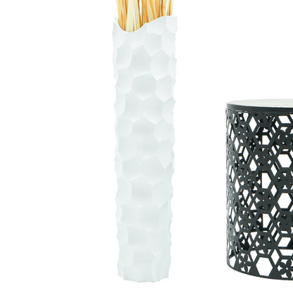 Large Mango Wood Floor Vase – Handcrafted Decorative Highlight from Thailand, 26 inches