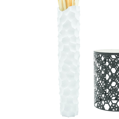 Large Mango Wood Floor Vase – Handcrafted Decorative Highlight from Thailand, 34 inches