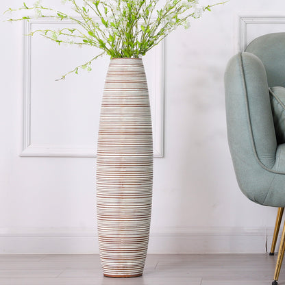 Large Resin Floor Vase – Stylish Waterproof Vase for Fresh & Dried Flowers, 26 inches