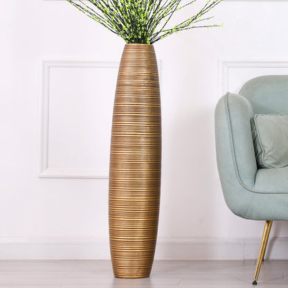 Large Resin Floor Vase – Stylish Waterproof Vase for Fresh & Dried Flowers, 34 inches