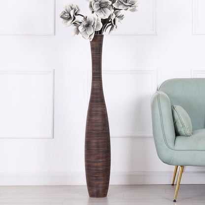 Large Resin Floor Vase – Stylish Waterproof Vase for Fresh & Dried Flowers, 41 inches