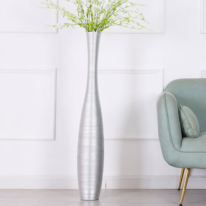 Large Resin Floor Vase – Stylish Waterproof Vase for Fresh & Dried Flowers, 41 inches