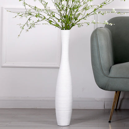 Large Resin Floor Vase – Stylish Waterproof Vase for Fresh & Dried Flowers, 26 inches