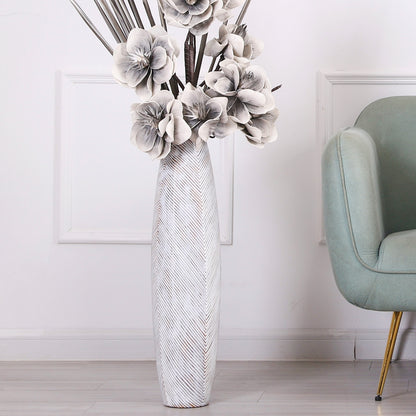 Large Resin Floor Vase – Stylish Waterproof Vase for Fresh & Dried Flowers, 26 inches