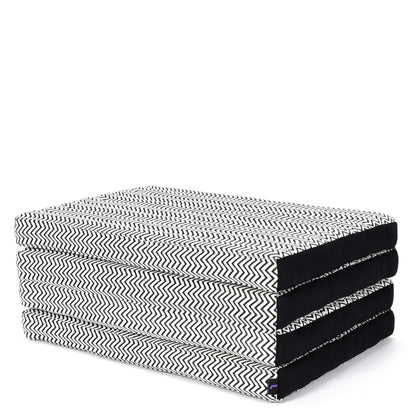 Kapok Folding Mattress – Thick Cotton Padded Guest Bed for Home, Sleeping & Mindfulness Corner, Cbt5 - Black, M: 79x28