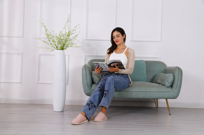 Large Resin Floor Vase – Stylish Waterproof Vase for Fresh & Dried Flowers, 34 inches