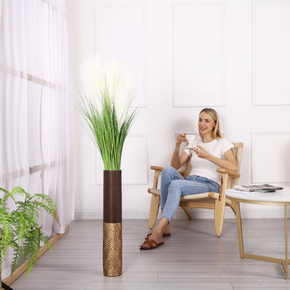 Large Resin Floor Vase – Stylish Waterproof Vase for Fresh & Dried Flowers, 26 inches