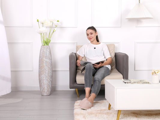 Large Resin Floor Vase – Stylish Waterproof Vase for Fresh & Dried Flowers, 32 inches