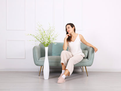 Large Resin Floor Vase – Stylish Waterproof Vase for Fresh & Dried Flowers, 26 inches