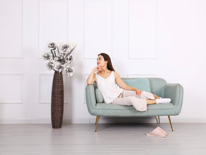 Large Resin Floor Vase – Stylish Waterproof Vase for Fresh & Dried Flowers, 34 inches