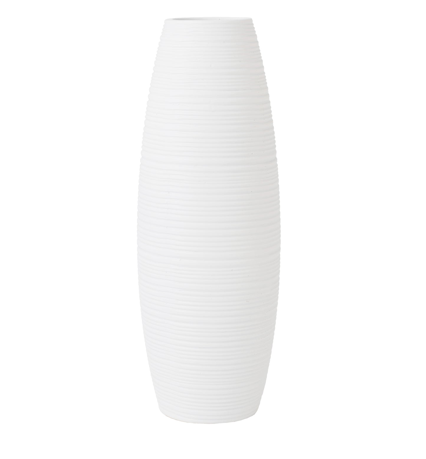 Compact Resin Vase – Stylish Waterproof Decorative Vase for Floor, Table or Shelf, white, 13 inches