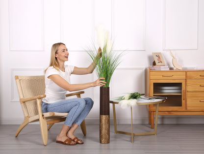 Large Resin Floor Vase – Stylish Waterproof Vase for Fresh & Dried Flowers, 26 inches