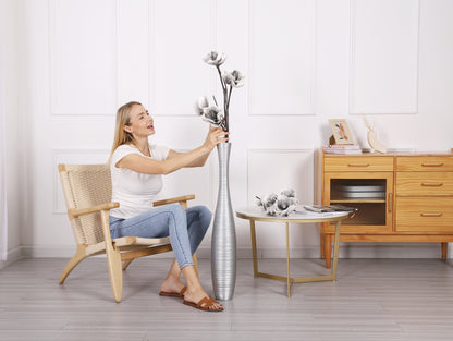 Large Resin Floor Vase – Stylish Waterproof Vase for Fresh & Dried Flowers, 34 inches