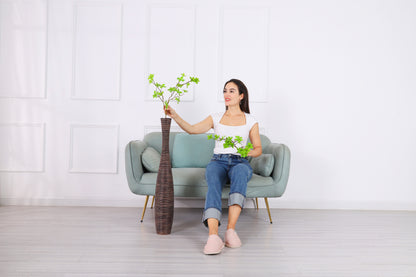 Large Resin Floor Vase – Stylish Waterproof Vase for Fresh & Dried Flowers, 34 inches