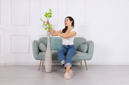 Large Resin Floor Vase – Stylish Waterproof Vase for Fresh & Dried Flowers, 34 inches