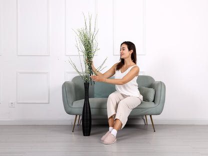 Large Resin Floor Vase – Stylish Waterproof Vase for Fresh & Dried Flowers, 26 inches