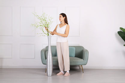 Large Resin Floor Vase – Stylish Waterproof Vase for Fresh & Dried Flowers, 41 inches