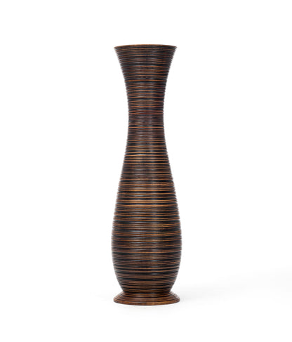 Large Mango Wood Floor Vase – Handcrafted Decorative Highlight from Thailand