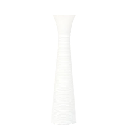 Large Mango Wood Floor Vase – Handcrafted Decorative Highlight from Thailand, 34 inches