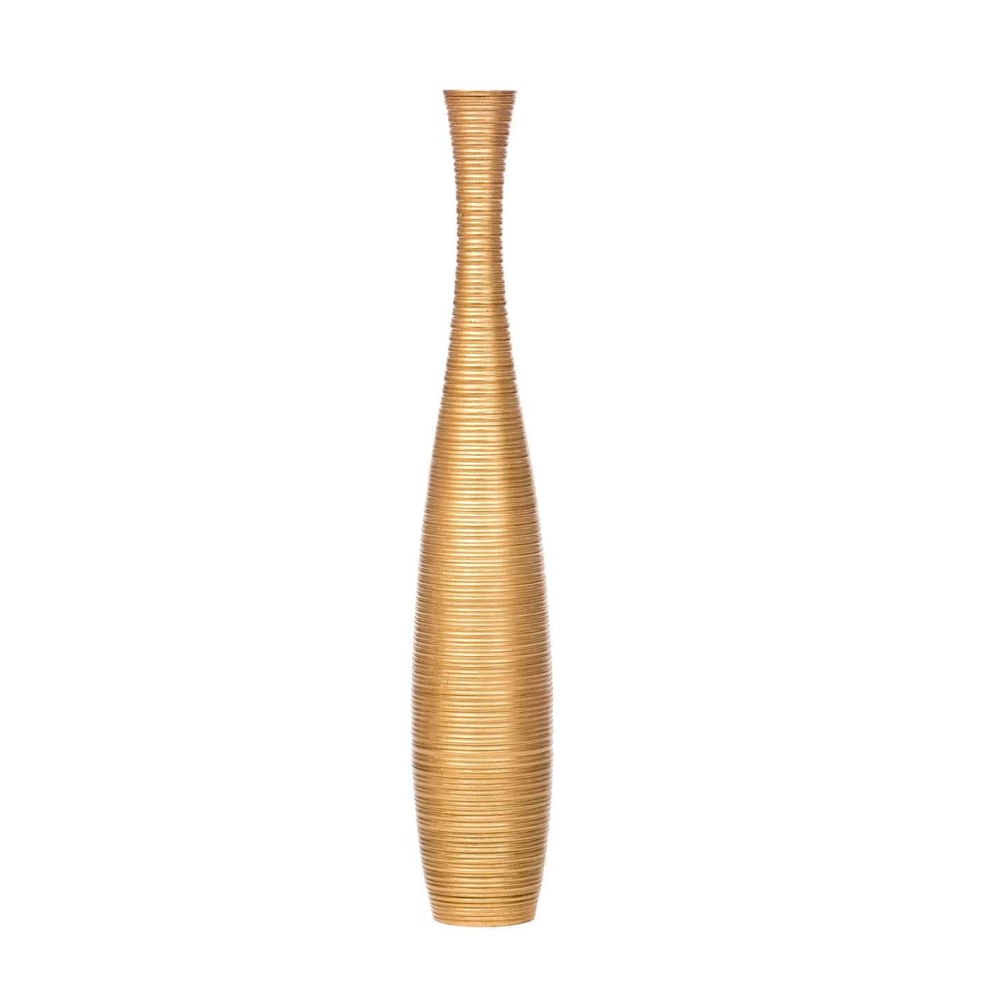 Large Mango Wood Floor Vase – Handcrafted Decorative Highlight from Thailand