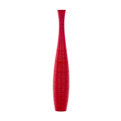 Large Mango Wood Floor Vase – Handcrafted Decorative Highlight from Thailand