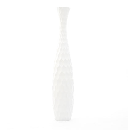 Large Mango Wood Floor Vase – Handcrafted Decorative Highlight from Thailand, 41 inches