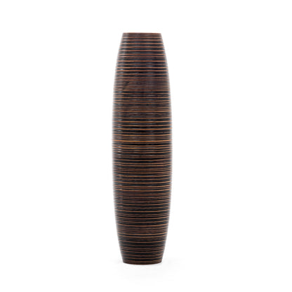 Large Mango Wood Floor Vase – Handcrafted Decorative Highlight from Thailand