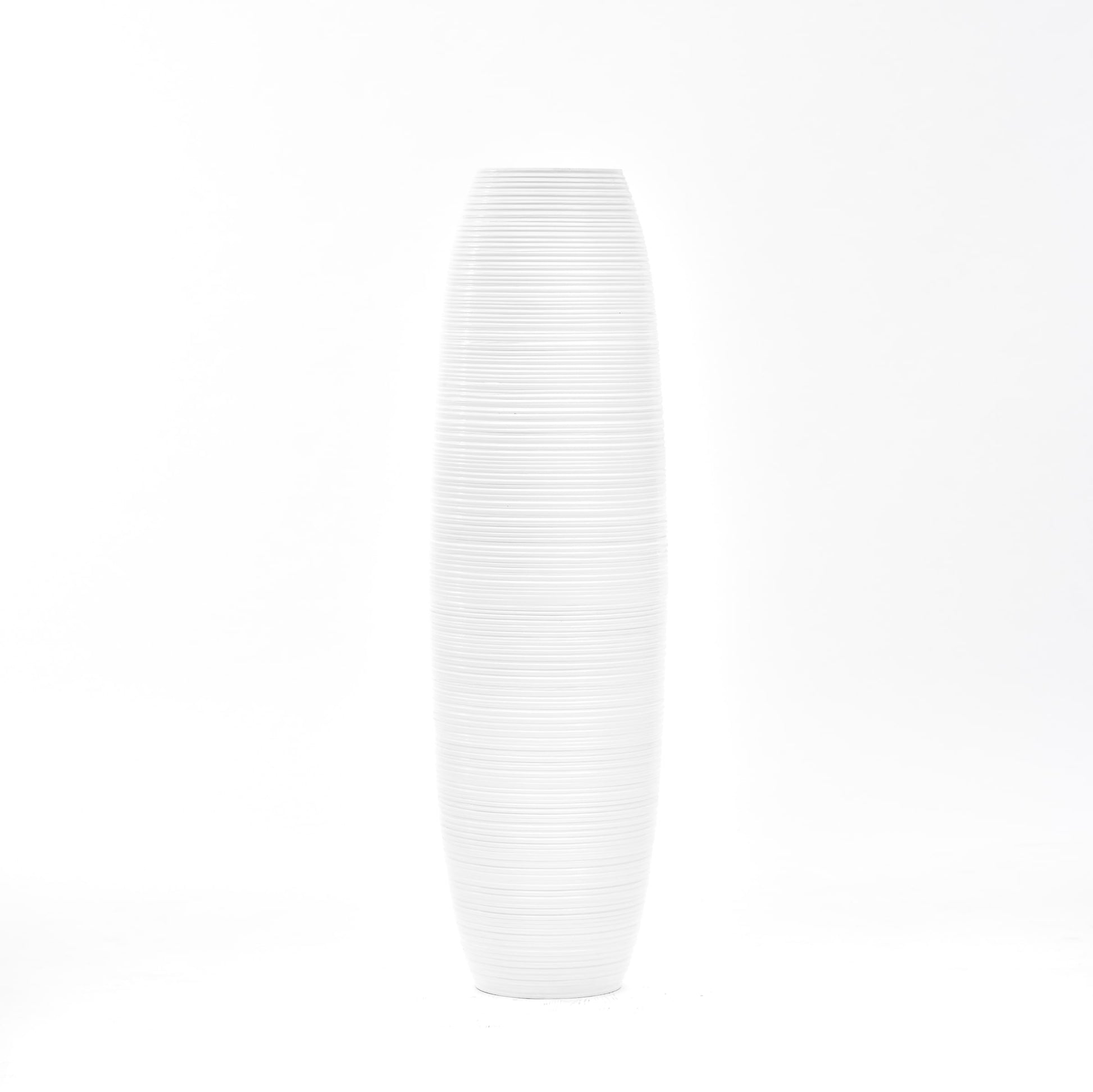 Large Mango Wood Floor Vase – Handcrafted Decorative Highlight from Thailand, 34 inches