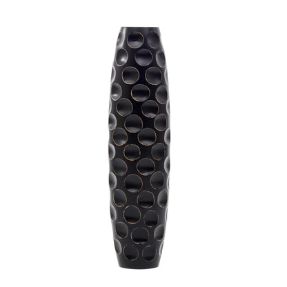 Large Mango Wood Floor Vase – Handcrafted Decorative Highlight from Thailand