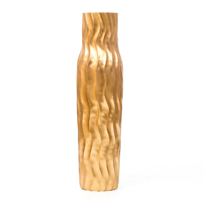 Large Mango Wood Floor Vase – Handcrafted Decorative Highlight from Thailand