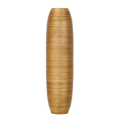 Large Mango Wood Floor Vase – Handcrafted Decorative Highlight from Thailand