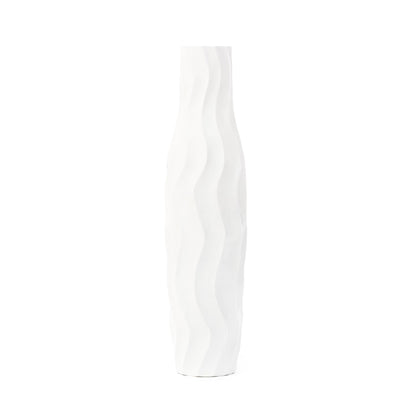 Large Mango Wood Floor Vase – Handcrafted Decorative Highlight from Thailand