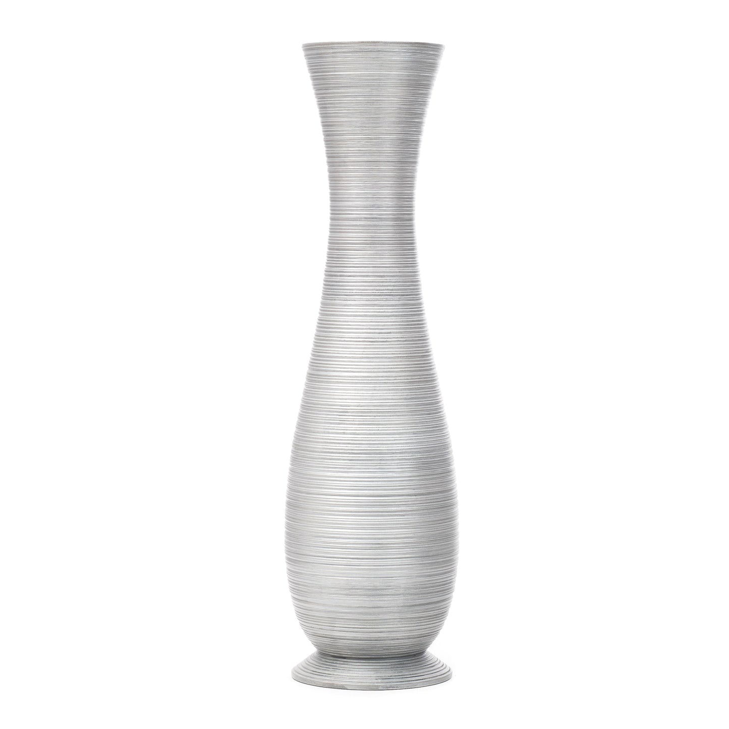 Large Mango Wood Floor Vase – Handcrafted Decorative Highlight from Thailand