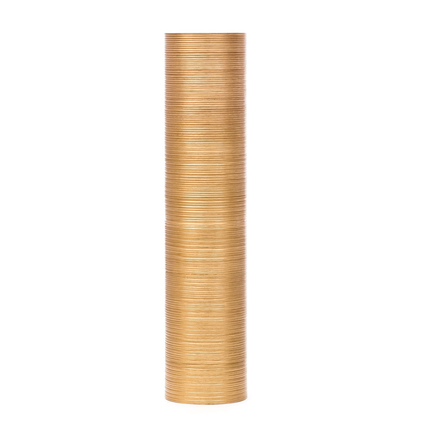 Large Mango Wood Floor Vase – Handcrafted Decorative Highlight from Thailand, 34 inches
