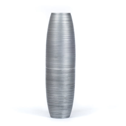 Large Mango Wood Floor Vase – Handcrafted Decorative Highlight from Thailand, 34 inches